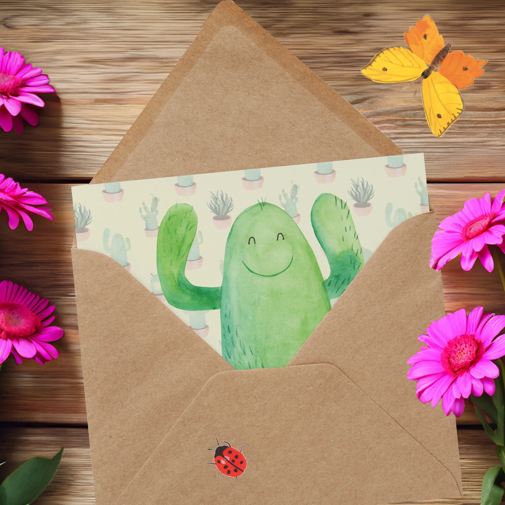 Deluxe Card cactus happy anlasskarte, doppelkarte, Glückwunschkarte, faltkarte, Klappkarte, Grußkarte, Kakteen, Kaktus, Büro, Familie, Kollegin, Büroalltag, Neustart, Kindersicherung, Kollege, Ausbildung, Spruch, Freundin, Mutter, Lustig, Motivation