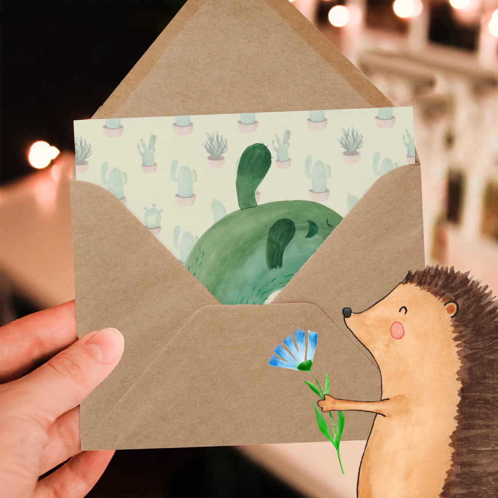 Deluxe Card cactus mummy Grußkarte, Glückwunschkarte, faltkarte, doppelkarte, anlasskarte, Klappkarte, Kakteen, Kaktus, Büroalltag, Motivation, Ärger, Schule, Büro, Quote, Kaktusliebe