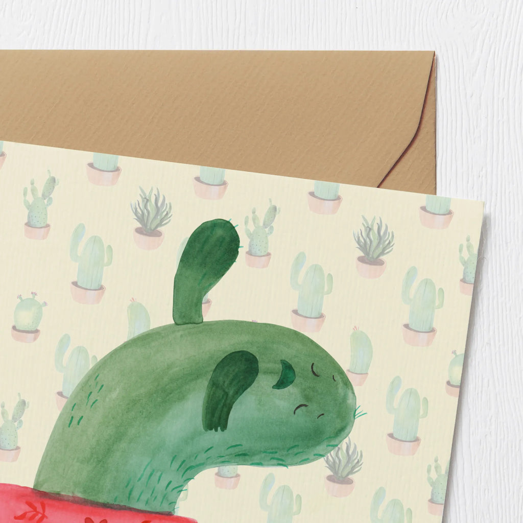 Deluxe Card cactus mummy Grußkarte, Glückwunschkarte, faltkarte, doppelkarte, anlasskarte, Klappkarte, Kakteen, Kaktus, Büroalltag, Motivation, Ärger, Schule, Büro, Quote, Kaktusliebe