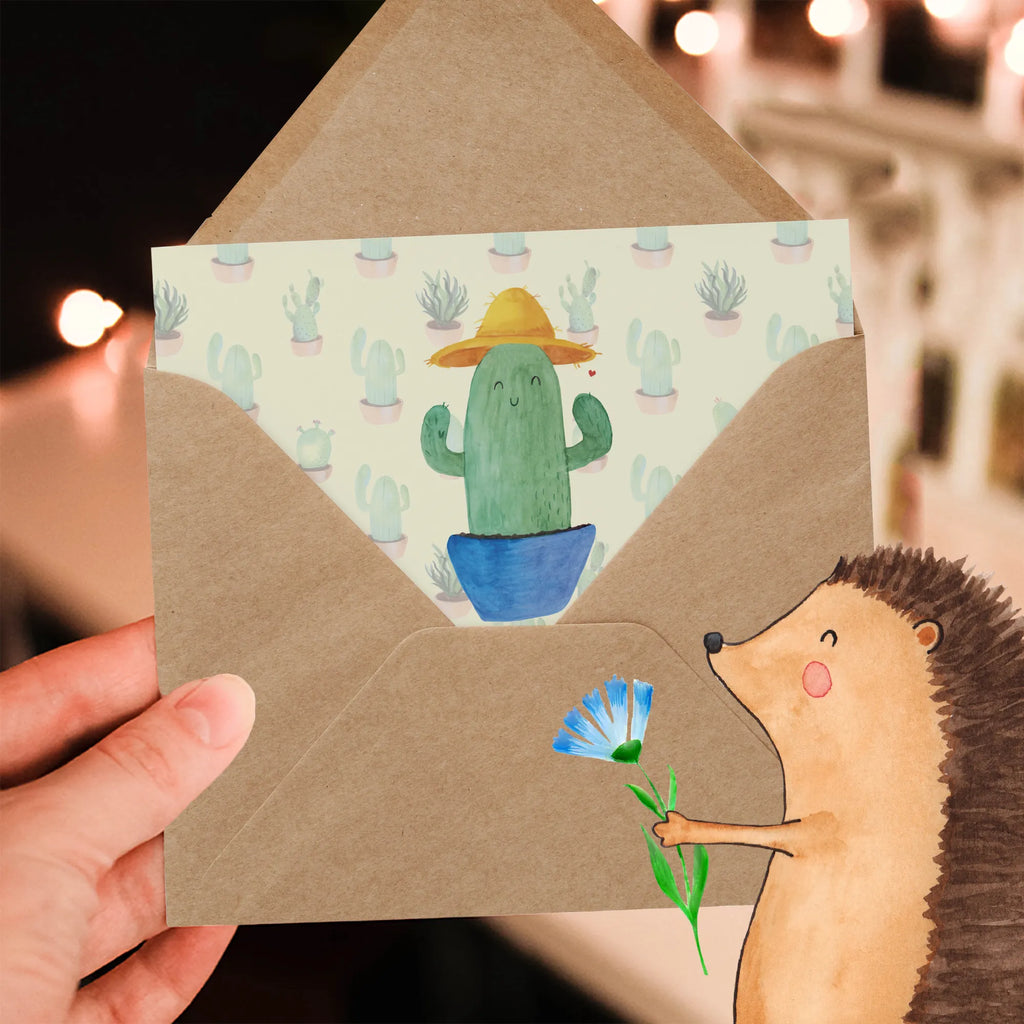 Deluxe Karte Kaktus Hut Klappkarte, doppelkarte, anlasskarte, faltkarte, Glückwunschkarte, Grußkarte, Kakteen, Kaktus, Weltreise, Motivation, Städtetrip, Kaktusliebe, Weltenbummler, Reisen, Reisetagebuch, Spruch, Geschenkidee