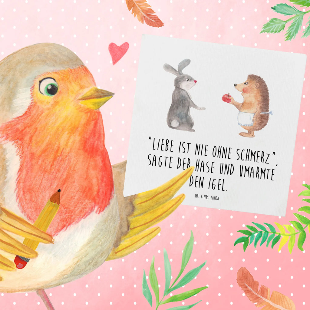 Deluxe Card Hare Hedgehog Geburtstagskarte, Hochwertige Klappkarte, Karte, Hochwertige Grußkarte, Grußkarte, Glückwunschkarte, Klappkarte, Hochzeitskarte, Einladungskarte, Tiermotive, Gute Laune, lustige Sprüche, Tiere, Trösten, Igel und Hase, Spruch romantisch, Trennungsschmerz, Igel, Liebeskummer Geschenk, Hase, Herzschmerz, Liebe Spruch