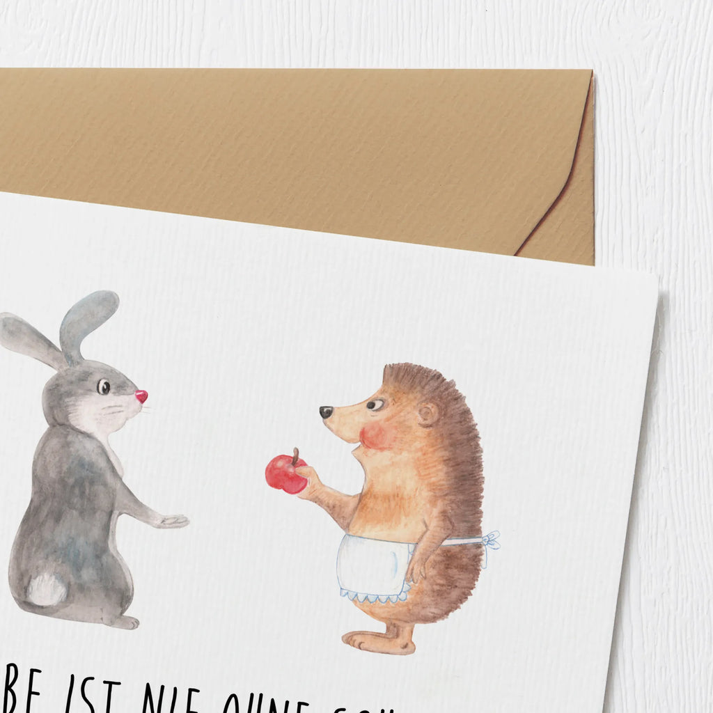 Deluxe Card Hare Hedgehog Geburtstagskarte, Hochwertige Klappkarte, Karte, Hochwertige Grußkarte, Grußkarte, Glückwunschkarte, Klappkarte, Hochzeitskarte, Einladungskarte, Tiermotive, Gute Laune, lustige Sprüche, Tiere, Trösten, Igel und Hase, Spruch romantisch, Trennungsschmerz, Igel, Liebeskummer Geschenk, Hase, Herzschmerz, Liebe Spruch