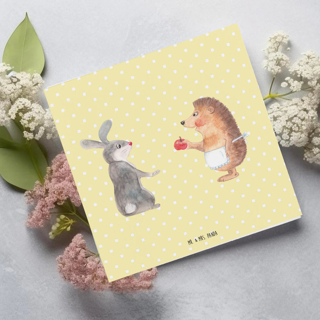 Deluxe Card Hare Hedgehog Geburtstagskarte, Hochwertige Klappkarte, Karte, Hochwertige Grußkarte, Grußkarte, Glückwunschkarte, Klappkarte, Hochzeitskarte, Einladungskarte, Tiermotive, Gute Laune, lustige Sprüche, Tiere, Trösten, Igel und Hase, Spruch romantisch, Trennungsschmerz, Igel, Liebeskummer Geschenk, Hase, Herzschmerz, Liebe Spruch