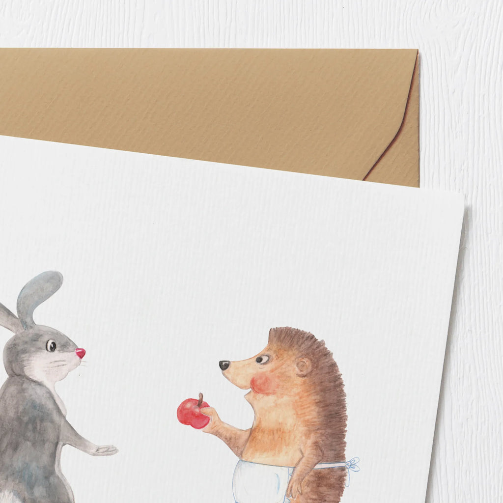 Deluxe Card Hare Hedgehog Geburtstagskarte, Hochwertige Klappkarte, Karte, Hochwertige Grußkarte, Grußkarte, Glückwunschkarte, Klappkarte, Hochzeitskarte, Einladungskarte, Tiermotive, Gute Laune, lustige Sprüche, Tiere, Trösten, Igel und Hase, Spruch romantisch, Trennungsschmerz, Igel, Liebeskummer Geschenk, Hase, Herzschmerz, Liebe Spruch