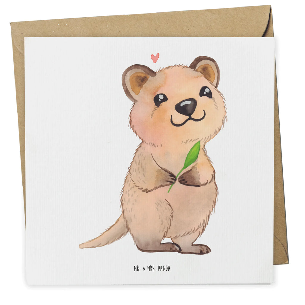 Deluxe Karte Quokka Happy Hochwertige Klappkarte, Hochzeitskarte, Karte, Einladungskarte, Grußkarte, Geburtstagskarte, Klappkarte, Glückwunschkarte, Hochwertige Grußkarte, Tiermotive, Gute Laune, lustige Sprüche, Tiere, Lustiger Spruch, Quokka, Dinge erledigen, Verschieben, Aufschieberitis, Niedliches Tier
