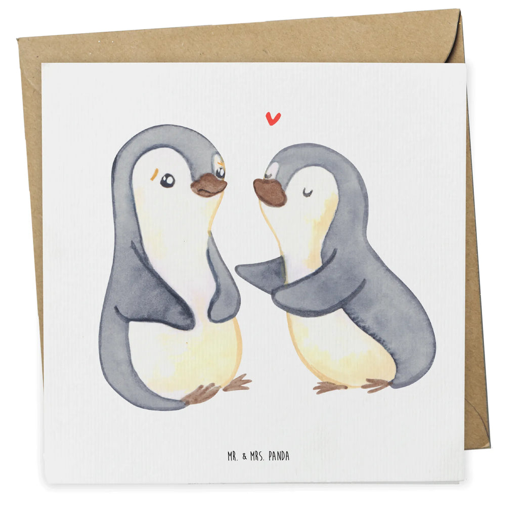 Deluxe Karte Pinguine trösten faltkarte, anlasskarte, Klappkarte, Glückwunschkarte, doppelkarte, Grußkarte, Verlobung, Freundin, Partner, Freund, Ehemann, Ehefrau, Heiraten, Heiratsantrag, Liebe, Hocheitstag, Liebesgeschenk, Jahrestag, Hochzeitstag, Geschenk für Freundin, Liebesbeweis, für Männer, Mitbringsel, für Ehemann, Valentinstag, Geschenk für Frauen, Geschenk für Partner