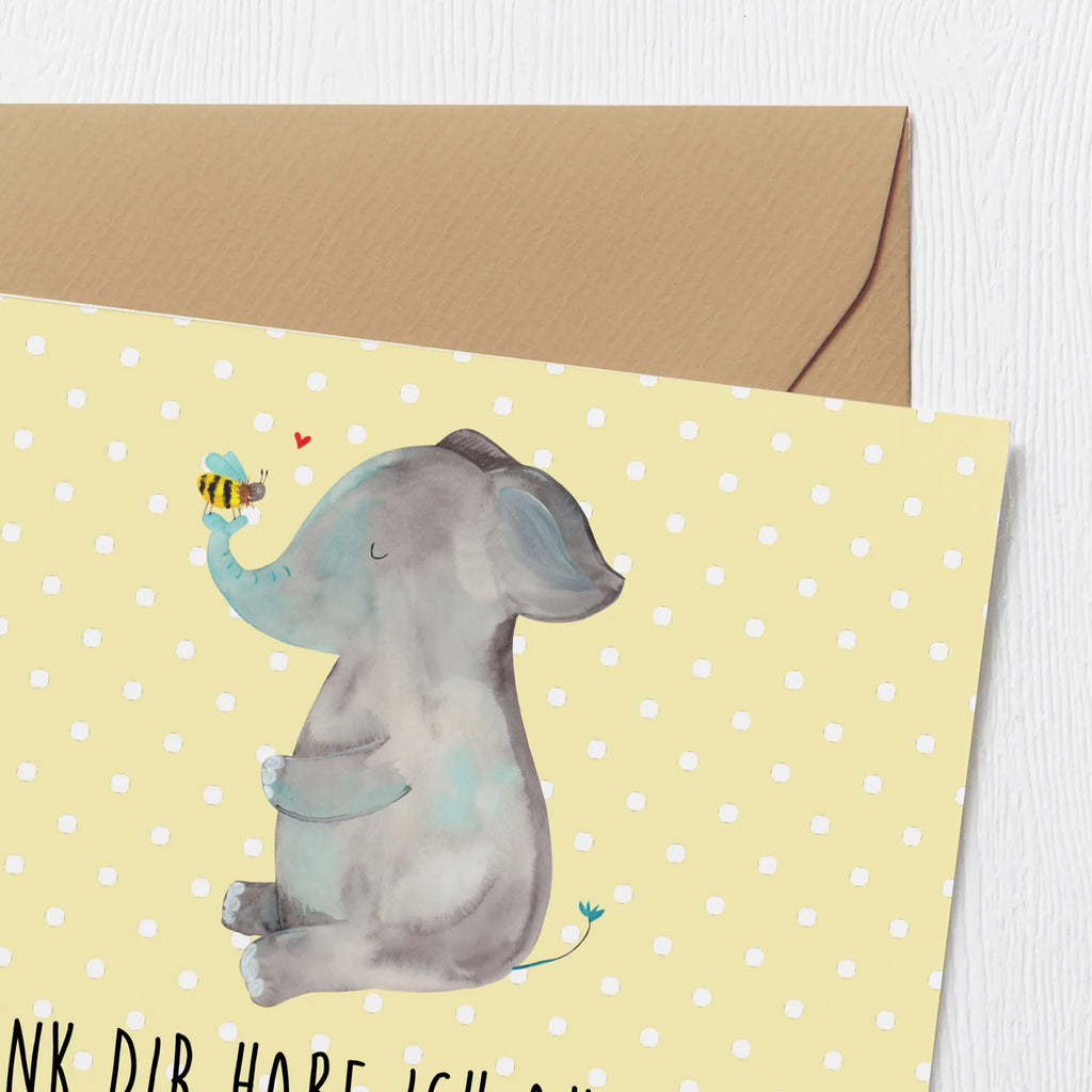 Deluxe Karte Elefant Biene Klappkarte, Glückwunschkarte, Grußkarte, faltkarte, doppelkarte, anlasskarte, Tiere, Lustige Sprüche, Tiermotive, Gute Laune, Liebesspruch, Jahrestag, Hochzeitsgeschenk, Biene, Liebesbeweis, Liebe, Heiratsantrag, Elefant, Liebesgeschenk
