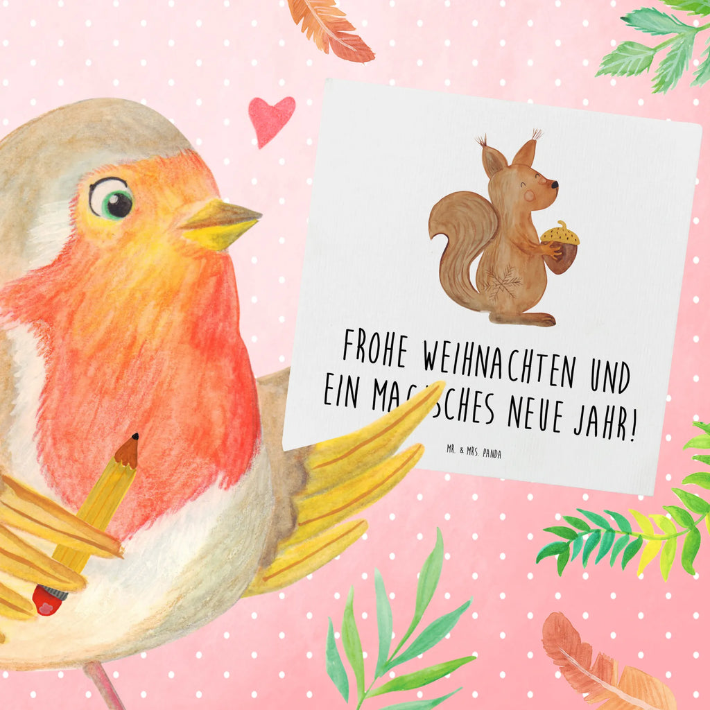 Deluxe Karte Eichhörnchen Weihnachten Hochwertige Klappkarte, Grußkarte, Geburtstagskarte, Einladungskarte, Hochwertige Grußkarte, Karte, Klappkarte, Glückwunschkarte, Hochzeitskarte, Winter, Weihnachten, Weihnachtsdeko, Nikolaus, Advent, Heiligabend, Wintermotiv, Neujahr, Frohes neues Jahr, Vogel, Frohe Weihnachten, Guten Rutsch, Weihnachtsgruß, Weihnachtsmotiv