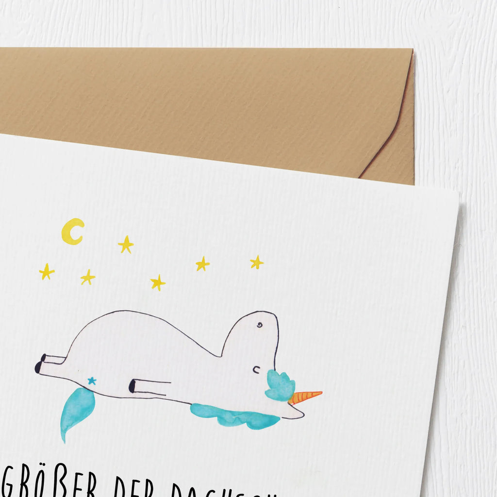 Deluxe Karte Einhorn Sternenhimmel doppelkarte, anlasskarte, Klappkarte, faltkarte, Grußkarte, Glückwunschkarte, Unicorn, Einhorn, Einhörner, Einhorn Deko, Sternenhimmel, Sterne, Dachschaden, Verrückt