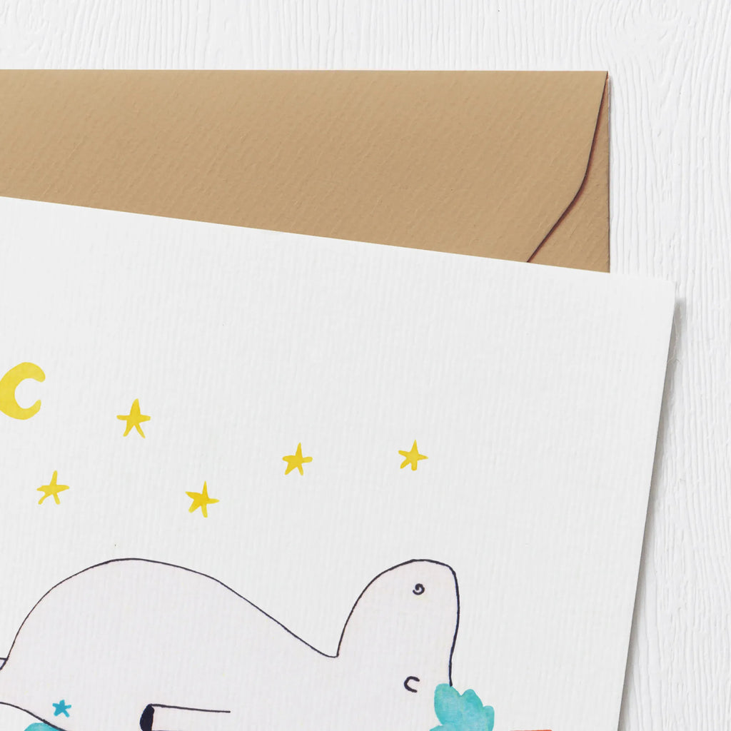 Deluxe Karte Einhorn Sternenhimmel doppelkarte, anlasskarte, Klappkarte, faltkarte, Grußkarte, Glückwunschkarte, Unicorn, Einhorn, Einhörner, Einhorn Deko, Sternenhimmel, Sterne, Dachschaden, Verrückt