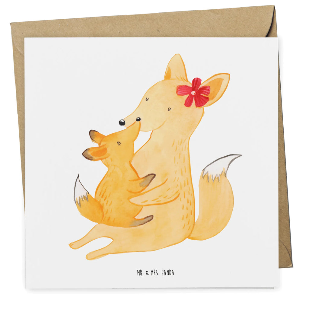 Deluxe Karte Fuchs Mama Geburtstagskarte, Glückwunschkarte, Hochwertige Klappkarte, Karte, Grußkarte, Einladungskarte, Hochzeitskarte, Klappkarte, Hochwertige Grußkarte, Familie, Vatertag, Muttertag, Bruder, Schwester, Mama, Papa, Oma, Opa, Lieblingstochter, Beste Tochter, Tochter, Mutter, Geschenk