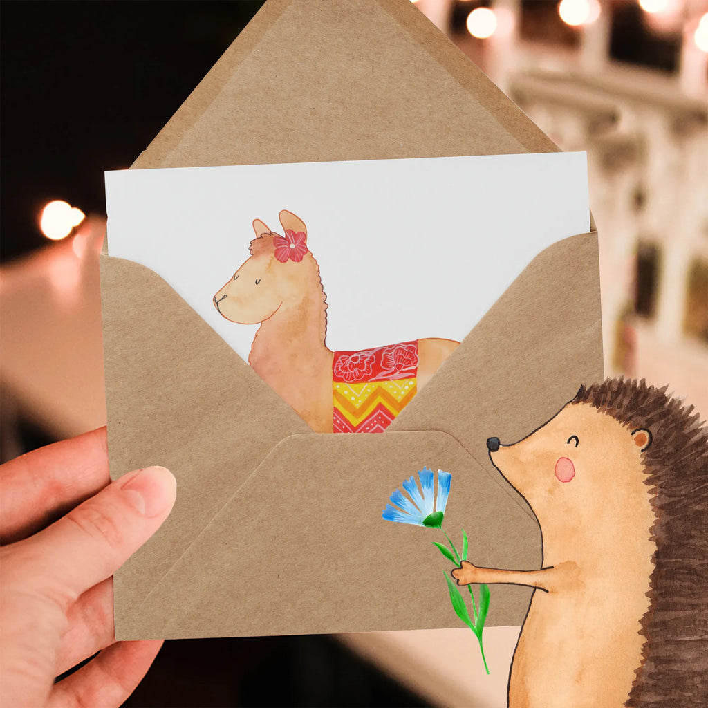 Deluxe Card alpaca Proud anlasskarte, Glückwunschkarte, Grußkarte, doppelkarte, faltkarte, Klappkarte, Alpaka, Lama