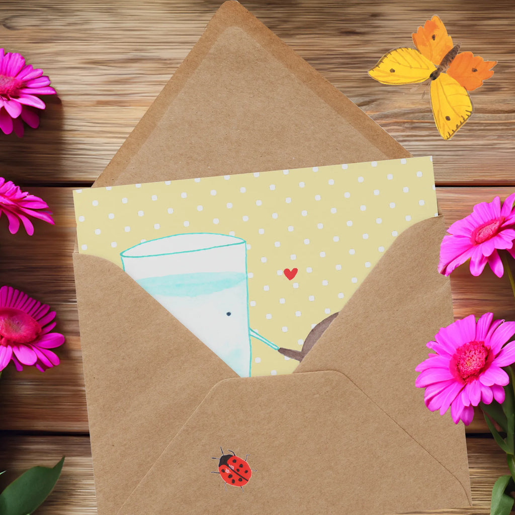 Deluxe Karte Milch Keks faltkarte, Grußkarte, doppelkarte, Klappkarte, anlasskarte, Glückwunschkarte, Tiermotive, Gute Laune, Tiere, Lustige Sprüche, Kekse, Motiv Süß, Perfektes Paar, Milk, Kaffee, Einladung Frühstück, Keks, Romantisch, Cookie, Milch