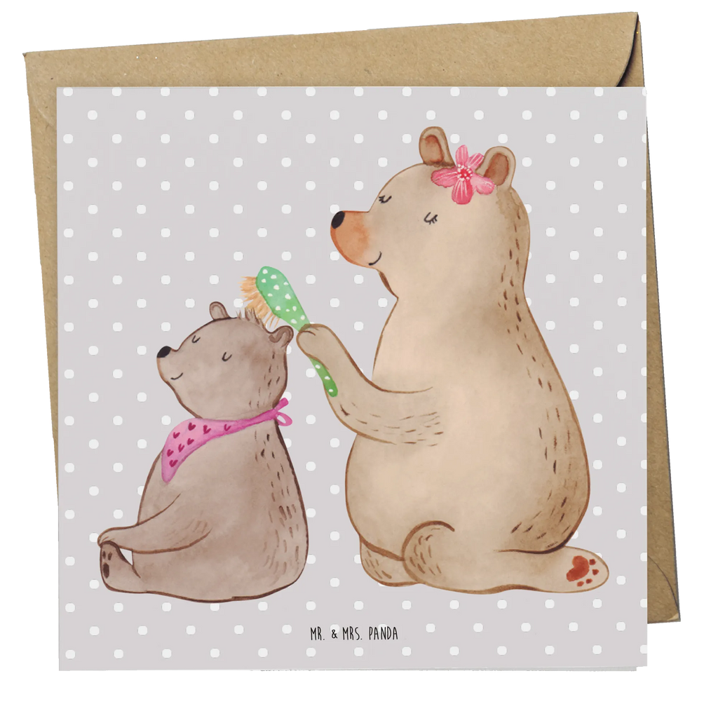 Deluxe Karte Bär Kind Geburtstagskarte, Einladungskarte, Grußkarte, Karte, Klappkarte, Hochzeitskarte, Glückwunschkarte, Hochwertige Klappkarte, Hochwertige Grußkarte, Familie, Vatertag, Muttertag, Bruder, Schwester, Mama, Papa, Oma, Opa, Geschenk, Mutti, Mutter