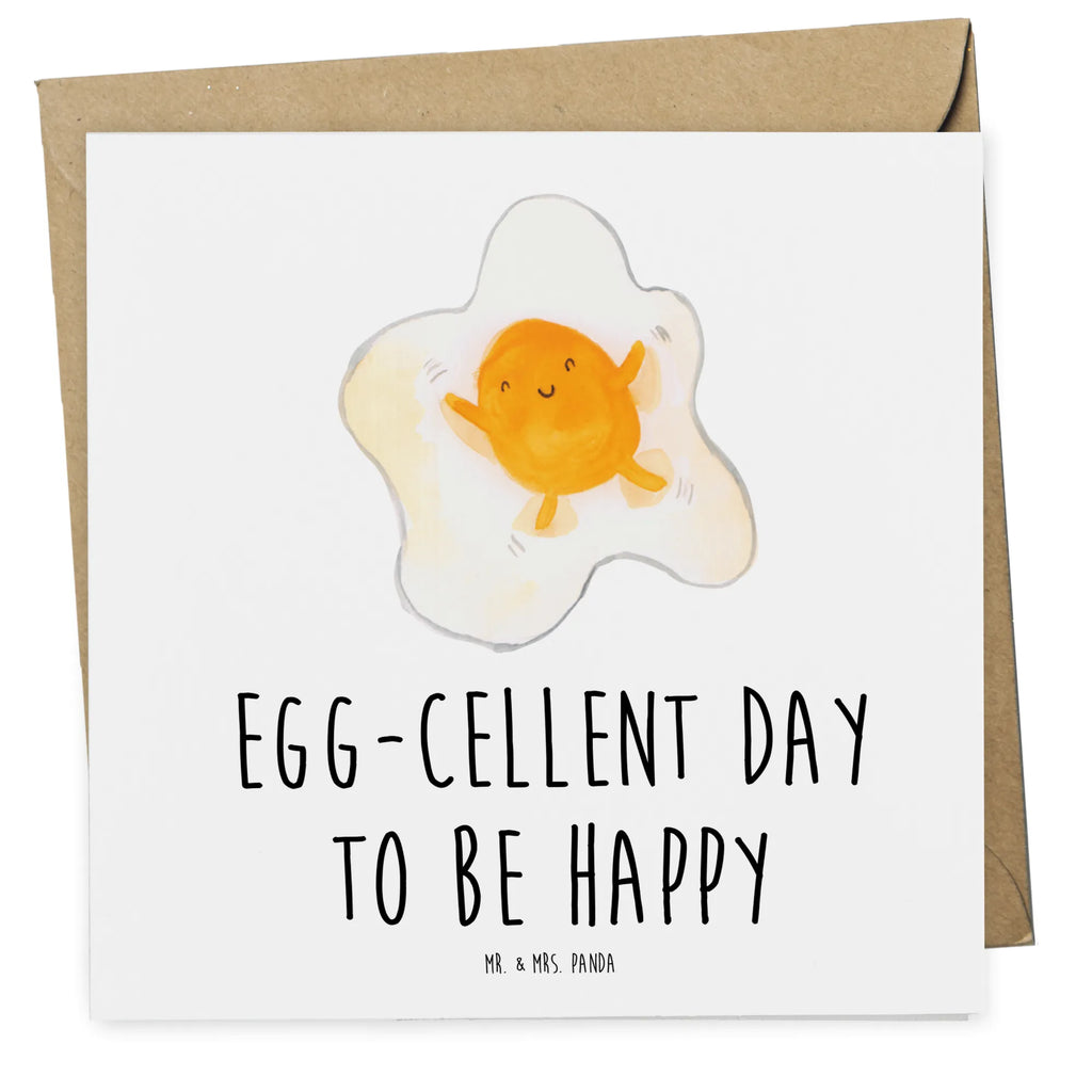 Deluxe Karte Spiegelei Ei Glückwunschkarte, Klappkarte, Grußkarte, doppelkarte, faltkarte, Lustige Sprüche, Gute Laune, Tiermotive, Tiere, Spiegelei, Liebe, Schön, Tag, Ei, Glücklich