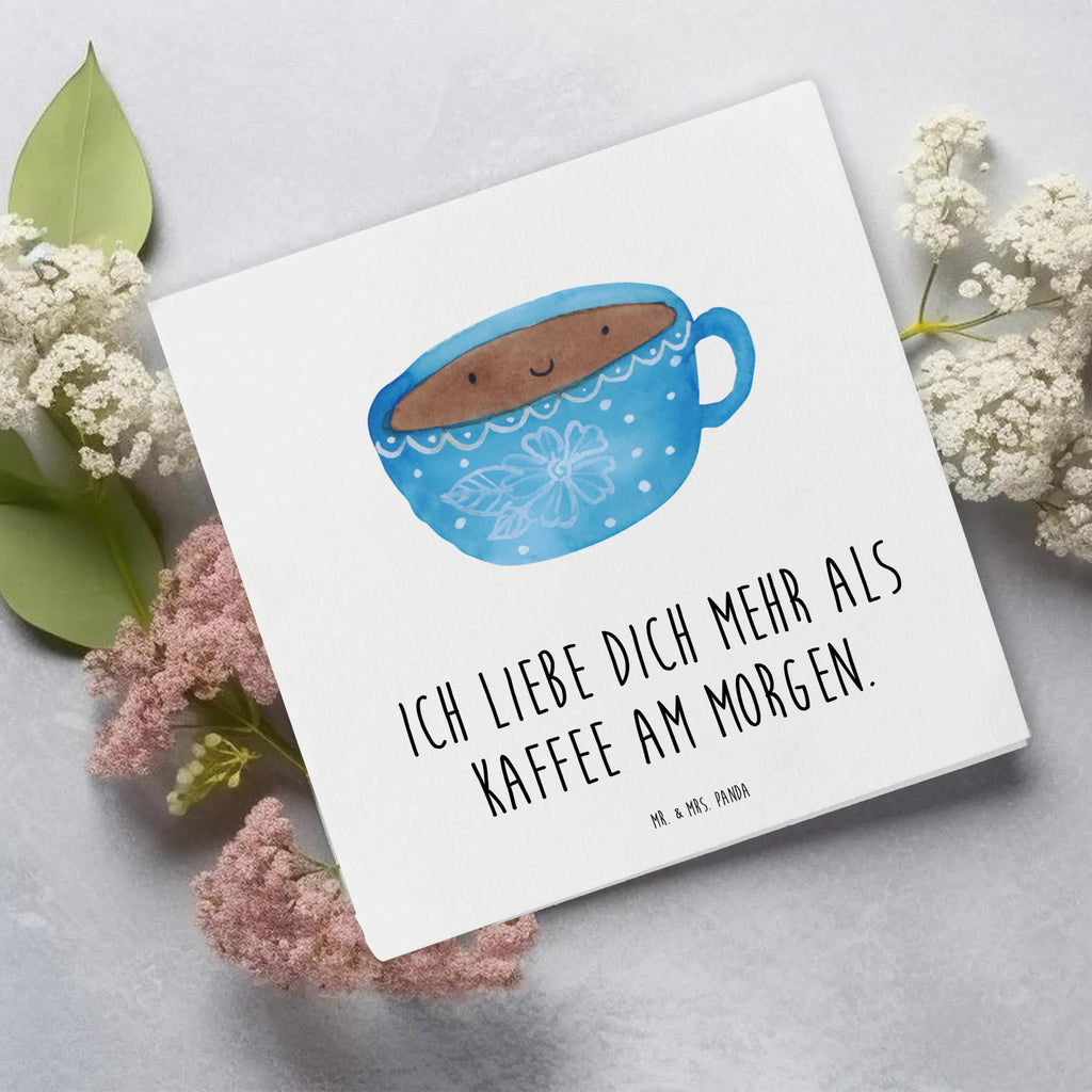 Deluxe Karte Kaffee Tasse faltkarte, doppelkarte, anlasskarte, Grußkarte, Glückwunschkarte, Klappkarte, Tiermotive, Gute Laune, Tiere, Lustige Sprüche, Liebe, Genuss, Tasse, Geschmack, Glücklich, Kaffee