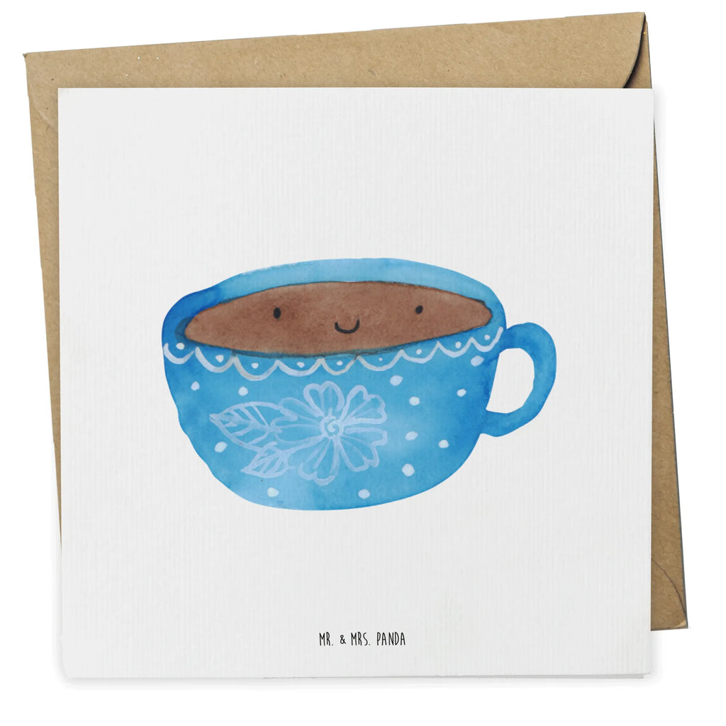 Deluxe Karte Kaffee Tasse faltkarte, doppelkarte, anlasskarte, Grußkarte, Glückwunschkarte, Klappkarte, Tiermotive, Gute Laune, Tiere, Lustige Sprüche, Liebe, Genuss, Tasse, Geschmack, Glücklich, Kaffee