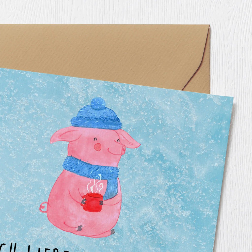 Deluxe Karte Schwein Glühwein Hochzeitskarte, Hochwertige Grußkarte, Einladungskarte, Hochwertige Klappkarte, Karte, Glückwunschkarte, Klappkarte, Geburtstagskarte, Grußkarte, Winter, Weihnachten, Weihnachtsdeko, Nikolaus, Advent, Heiligabend, Wintermotiv, Glühwein, Punsch, Weihnachtsmarkt, Glühschwein