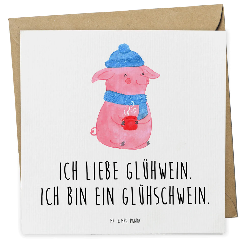 Deluxe Karte Schwein Glühwein Hochzeitskarte, Hochwertige Grußkarte, Einladungskarte, Hochwertige Klappkarte, Karte, Glückwunschkarte, Klappkarte, Geburtstagskarte, Grußkarte, Winter, Weihnachten, Weihnachtsdeko, Nikolaus, Advent, Heiligabend, Wintermotiv, Glühwein, Punsch, Weihnachtsmarkt, Glühschwein