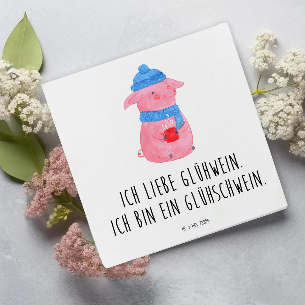 Deluxe Karte Schwein Glühwein Hochzeitskarte, Hochwertige Grußkarte, Einladungskarte, Hochwertige Klappkarte, Karte, Glückwunschkarte, Klappkarte, Geburtstagskarte, Grußkarte, Winter, Weihnachten, Weihnachtsdeko, Nikolaus, Advent, Heiligabend, Wintermotiv, Glühwein, Punsch, Weihnachtsmarkt, Glühschwein