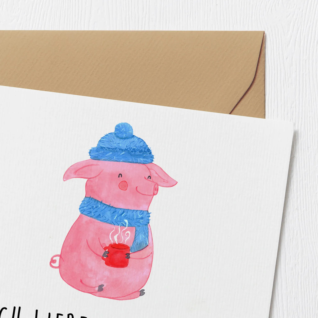 Deluxe Karte Schwein Glühwein Hochzeitskarte, Hochwertige Grußkarte, Einladungskarte, Hochwertige Klappkarte, Karte, Glückwunschkarte, Klappkarte, Geburtstagskarte, Grußkarte, Winter, Weihnachten, Weihnachtsdeko, Nikolaus, Advent, Heiligabend, Wintermotiv, Glühwein, Punsch, Weihnachtsmarkt, Glühschwein