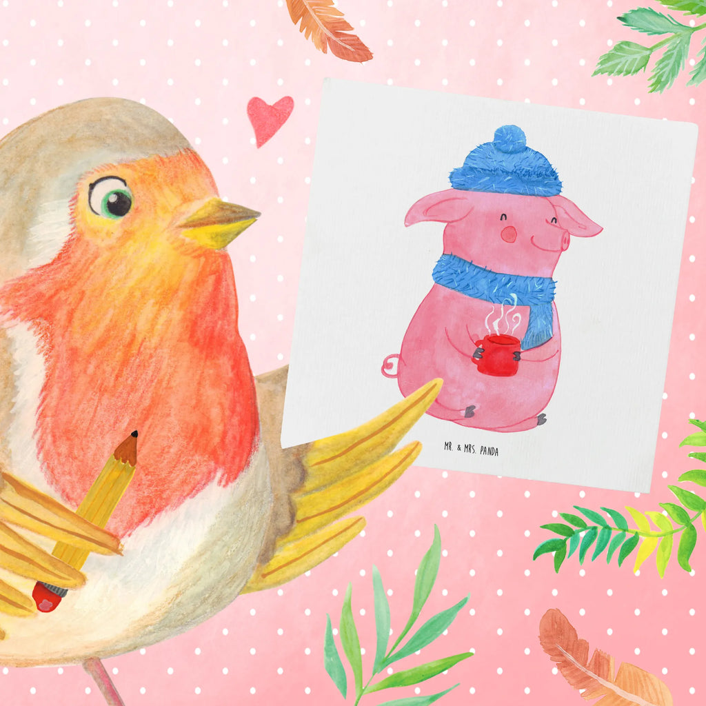 Deluxe Karte Schwein Glühwein Hochzeitskarte, Hochwertige Grußkarte, Einladungskarte, Hochwertige Klappkarte, Karte, Glückwunschkarte, Klappkarte, Geburtstagskarte, Grußkarte, Winter, Weihnachten, Weihnachtsdeko, Nikolaus, Advent, Heiligabend, Wintermotiv, Glühwein, Punsch, Weihnachtsmarkt, Glühschwein