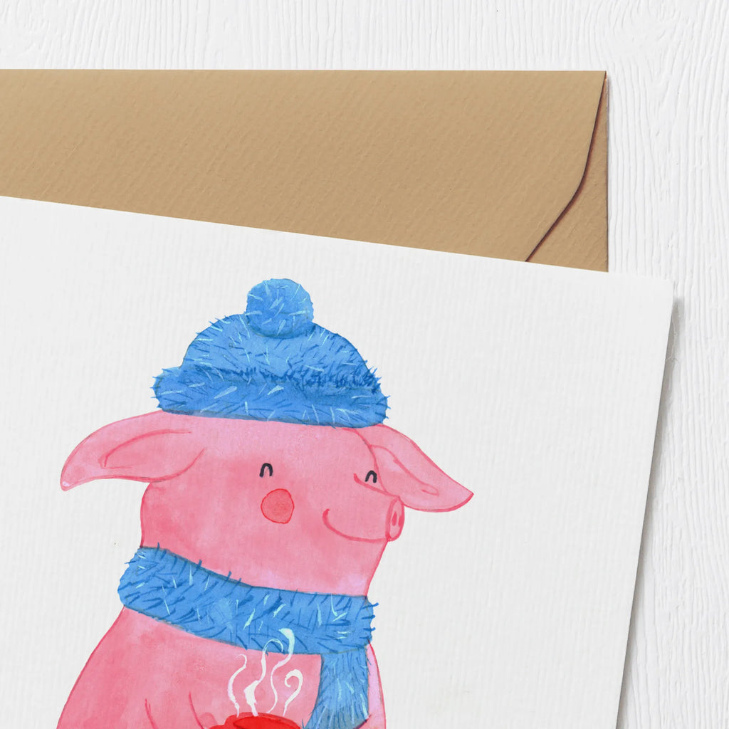 Deluxe Karte Schwein Glühwein Hochzeitskarte, Hochwertige Grußkarte, Einladungskarte, Hochwertige Klappkarte, Karte, Glückwunschkarte, Klappkarte, Geburtstagskarte, Grußkarte, Winter, Weihnachten, Weihnachtsdeko, Nikolaus, Advent, Heiligabend, Wintermotiv, Glühwein, Punsch, Weihnachtsmarkt, Glühschwein