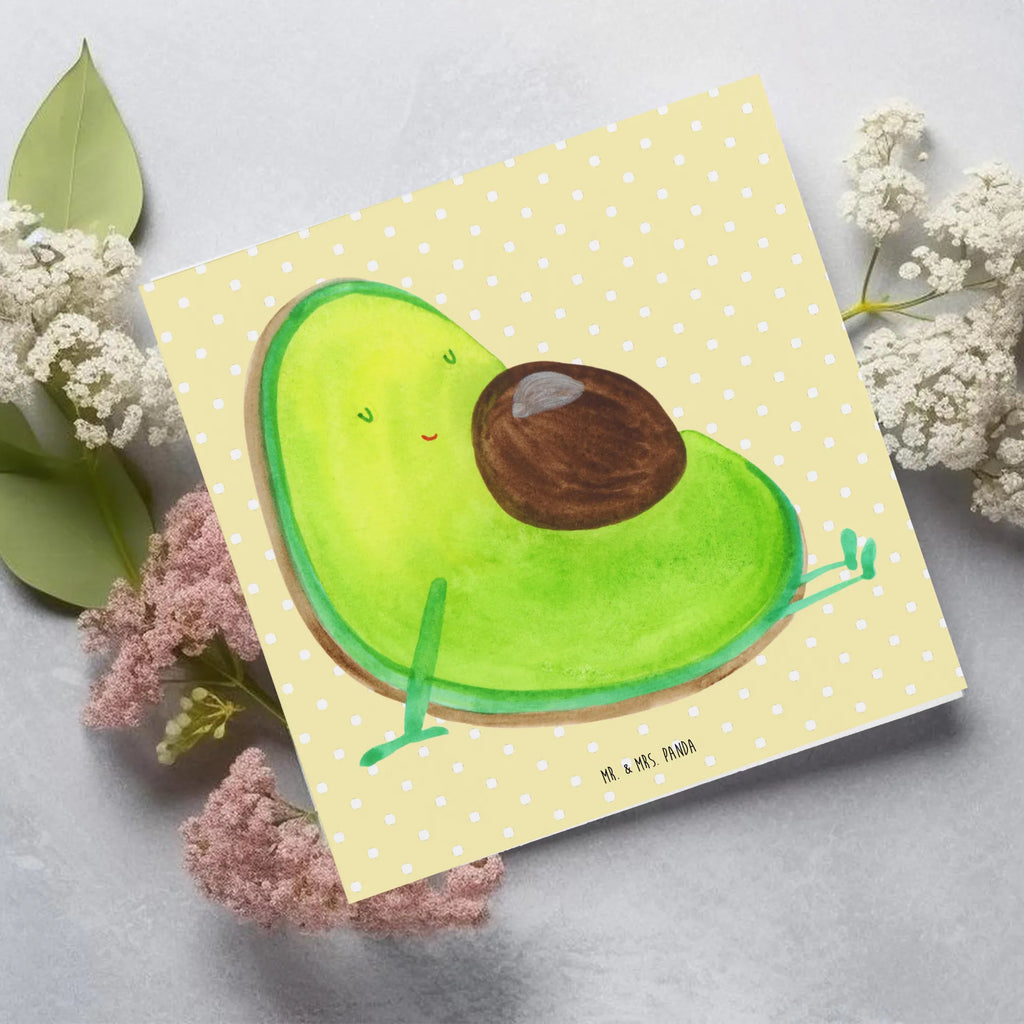 Deluxe Karte Avocado Schwangerschaft Klappkarte, Hochwertige Grußkarte, Karte, Glückwunschkarte, Geburtstagskarte, Einladungskarte, Hochzeitskarte, Grußkarte, Hochwertige Klappkarte, Avocado, Veggie, Vegan, Gesund, Babyshower, Babyparty, schwanger, Schwangerschaft