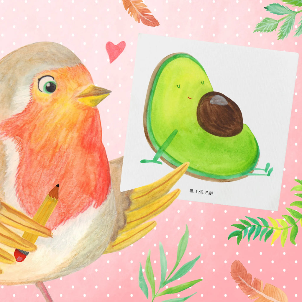 Deluxe Karte Avocado Schwangerschaft Klappkarte, Hochwertige Grußkarte, Karte, Glückwunschkarte, Geburtstagskarte, Einladungskarte, Hochzeitskarte, Grußkarte, Hochwertige Klappkarte, Avocado, Veggie, Vegan, Gesund, Babyshower, Babyparty, schwanger, Schwangerschaft