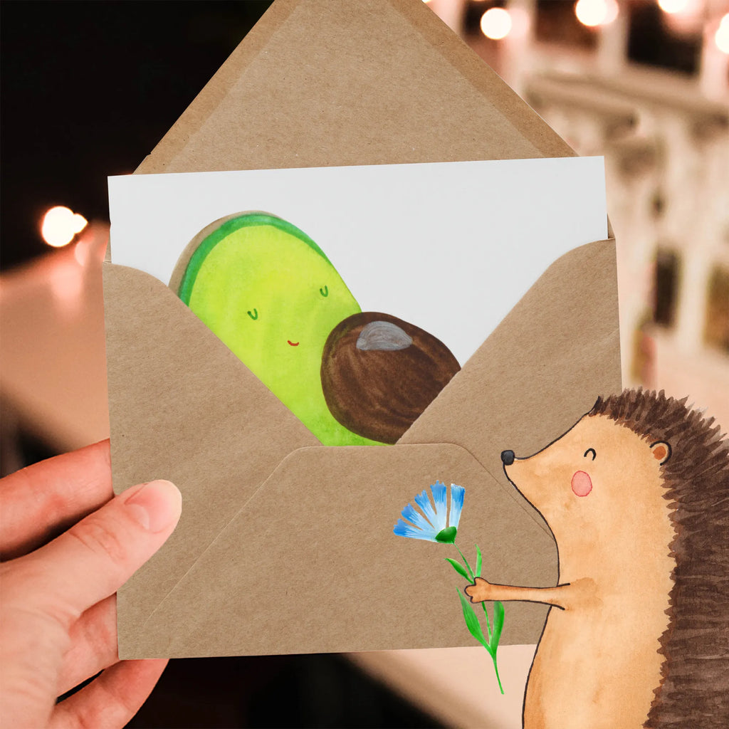 Deluxe Karte Avocado Schwangerschaft Klappkarte, Hochwertige Grußkarte, Karte, Glückwunschkarte, Geburtstagskarte, Einladungskarte, Hochzeitskarte, Grußkarte, Hochwertige Klappkarte, Avocado, Veggie, Vegan, Gesund, Babyshower, Babyparty, schwanger, Schwangerschaft