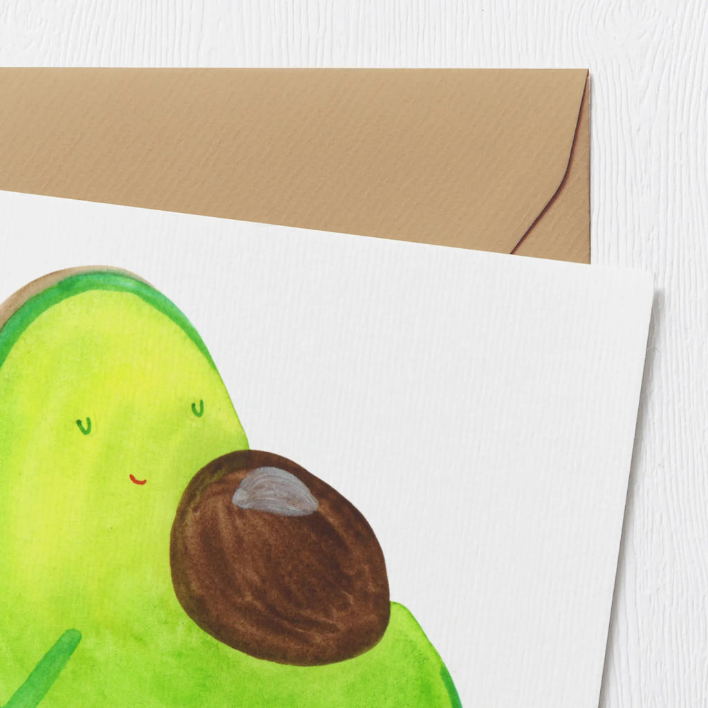 Deluxe Karte Avocado Schwangerschaft Klappkarte, Hochwertige Grußkarte, Karte, Glückwunschkarte, Geburtstagskarte, Einladungskarte, Hochzeitskarte, Grußkarte, Hochwertige Klappkarte, Avocado, Veggie, Vegan, Gesund, Babyshower, Babyparty, schwanger, Schwangerschaft