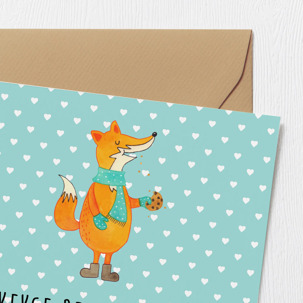 Deluxe Card Fox biscuit Einladungskarte, Karte, Glückwunschkarte, Geburtstagskarte, Hochwertige Klappkarte, Klappkarte, Hochwertige Grußkarte, Grußkarte, Hochzeitskarte, Fuchs, Kekse, Backen Spruch, Weihnachtszeit, Plätzchen, Küche Deko, Füchse, Winter, Liebe