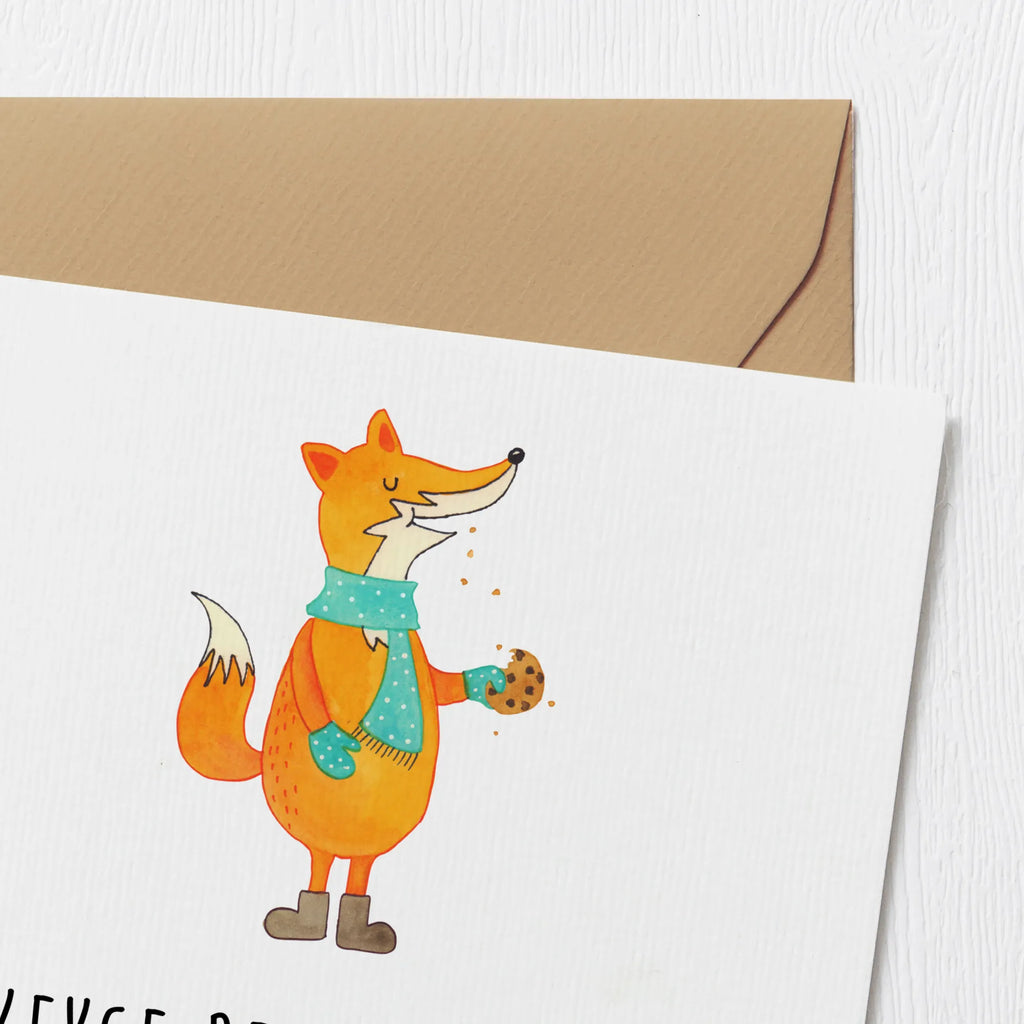 Deluxe Card Fox biscuit Einladungskarte, Karte, Glückwunschkarte, Geburtstagskarte, Hochwertige Klappkarte, Klappkarte, Hochwertige Grußkarte, Grußkarte, Hochzeitskarte, Fuchs, Kekse, Backen Spruch, Weihnachtszeit, Plätzchen, Küche Deko, Füchse, Winter, Liebe