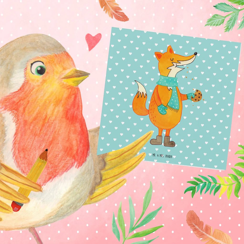 Deluxe Card Fox biscuit Einladungskarte, Karte, Glückwunschkarte, Geburtstagskarte, Hochwertige Klappkarte, Klappkarte, Hochwertige Grußkarte, Grußkarte, Hochzeitskarte, Fuchs, Kekse, Backen Spruch, Weihnachtszeit, Plätzchen, Küche Deko, Füchse, Winter, Liebe