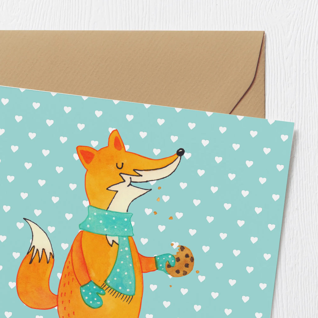 Deluxe Card Fox biscuit Einladungskarte, Karte, Glückwunschkarte, Geburtstagskarte, Hochwertige Klappkarte, Klappkarte, Hochwertige Grußkarte, Grußkarte, Hochzeitskarte, Fuchs, Kekse, Backen Spruch, Weihnachtszeit, Plätzchen, Küche Deko, Füchse, Winter, Liebe