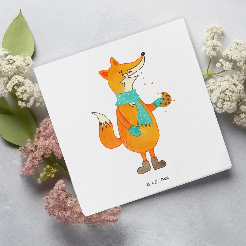 Deluxe Card Fox biscuit Einladungskarte, Karte, Glückwunschkarte, Geburtstagskarte, Hochwertige Klappkarte, Klappkarte, Hochwertige Grußkarte, Grußkarte, Hochzeitskarte, Fuchs, Kekse, Backen Spruch, Weihnachtszeit, Plätzchen, Küche Deko, Füchse, Winter, Liebe