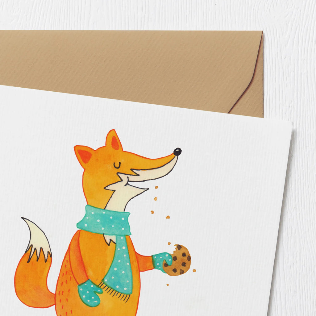 Deluxe Card Fox biscuit Einladungskarte, Karte, Glückwunschkarte, Geburtstagskarte, Hochwertige Klappkarte, Klappkarte, Hochwertige Grußkarte, Grußkarte, Hochzeitskarte, Fuchs, Kekse, Backen Spruch, Weihnachtszeit, Plätzchen, Küche Deko, Füchse, Winter, Liebe