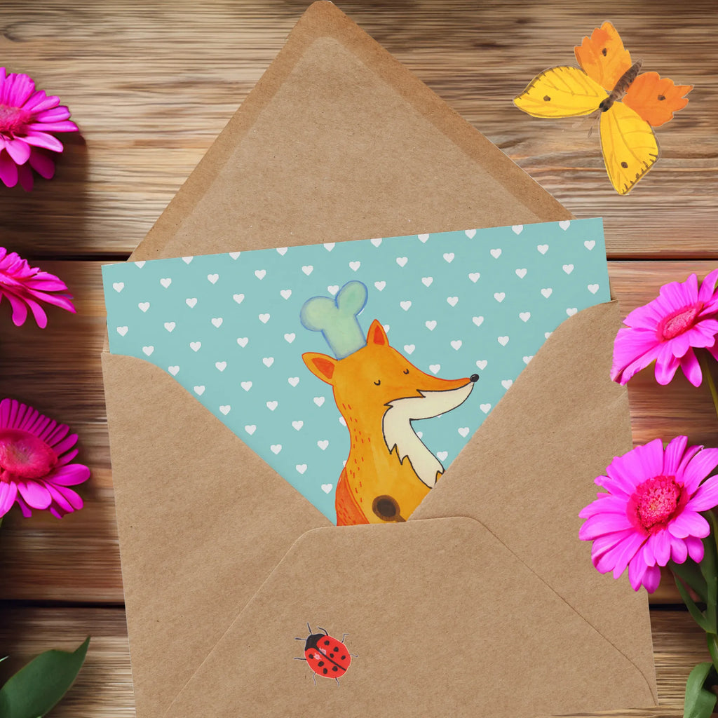 Deluxe Card Fox A cook Karte, Einladungskarte, Glückwunschkarte, Grußkarte, Hochzeitskarte, Klappkarte, Geburtstagskarte, Hochwertige Grußkarte, Hochwertige Klappkarte, Fuchs, Party Spruch, Küche Spruch, Küche Deko, Füchse, Köche, Koch Geschenk, Bäcker, Spruch lustig, witzig