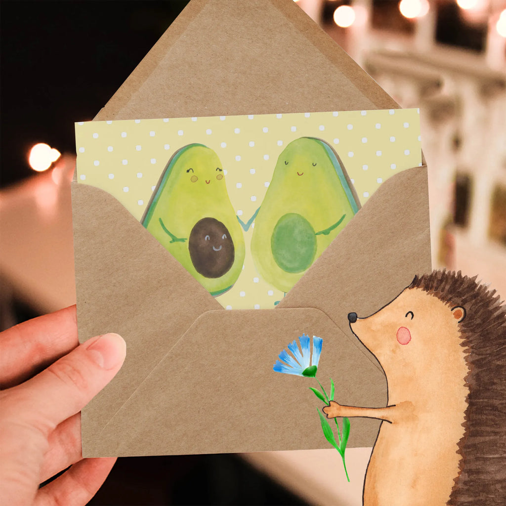 Deluxe Card avocado pair Karte, Einladungskarte, Hochwertige Grußkarte, Klappkarte, Geburtstagskarte, Hochzeitskarte, Hochwertige Klappkarte, Grußkarte, Glückwunschkarte, Avocado, Veggie, Vegan, Gesund, Kinder, Schwangerschaft, Hochzeit, Avocuddle, Avocados, Babyshower, Babyparty, Geburt, Liebe, Familie