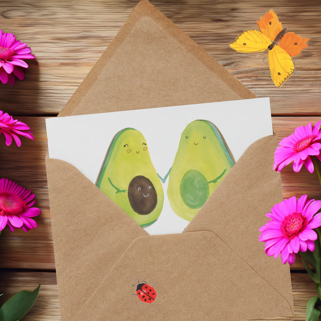 Deluxe Card avocado pair Karte, Einladungskarte, Hochwertige Grußkarte, Klappkarte, Geburtstagskarte, Hochzeitskarte, Hochwertige Klappkarte, Grußkarte, Glückwunschkarte, Avocado, Veggie, Vegan, Gesund, Kinder, Schwangerschaft, Hochzeit, Avocuddle, Avocados, Babyshower, Babyparty, Geburt, Liebe, Familie