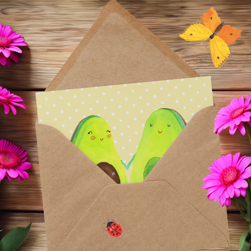 Deluxe Card avocado pair Karte, Einladungskarte, Hochwertige Grußkarte, Klappkarte, Geburtstagskarte, Hochzeitskarte, Hochwertige Klappkarte, Grußkarte, Glückwunschkarte, Avocado, Veggie, Vegan, Gesund, Kinder, Schwangerschaft, Hochzeit, Avocuddle, Avocados, Babyshower, Babyparty, Geburt, Liebe, Familie
