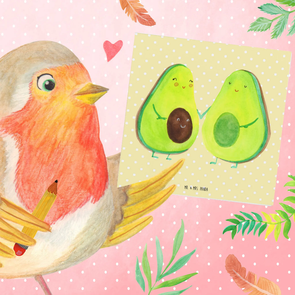 Deluxe Card avocado pair Karte, Einladungskarte, Hochwertige Grußkarte, Klappkarte, Geburtstagskarte, Hochzeitskarte, Hochwertige Klappkarte, Grußkarte, Glückwunschkarte, Avocado, Veggie, Vegan, Gesund, Kinder, Schwangerschaft, Hochzeit, Avocuddle, Avocados, Babyshower, Babyparty, Geburt, Liebe, Familie