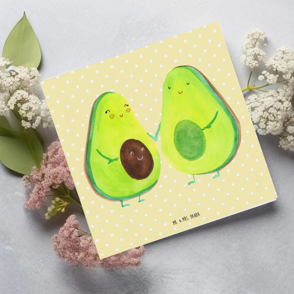 Deluxe Card avocado pair Karte, Einladungskarte, Hochwertige Grußkarte, Klappkarte, Geburtstagskarte, Hochzeitskarte, Hochwertige Klappkarte, Grußkarte, Glückwunschkarte, Avocado, Veggie, Vegan, Gesund, Kinder, Schwangerschaft, Hochzeit, Avocuddle, Avocados, Babyshower, Babyparty, Geburt, Liebe, Familie
