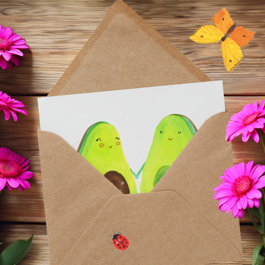 Deluxe Card avocado pair Karte, Einladungskarte, Hochwertige Grußkarte, Klappkarte, Geburtstagskarte, Hochzeitskarte, Hochwertige Klappkarte, Grußkarte, Glückwunschkarte, Avocado, Veggie, Vegan, Gesund, Kinder, Schwangerschaft, Hochzeit, Avocuddle, Avocados, Babyshower, Babyparty, Geburt, Liebe, Familie