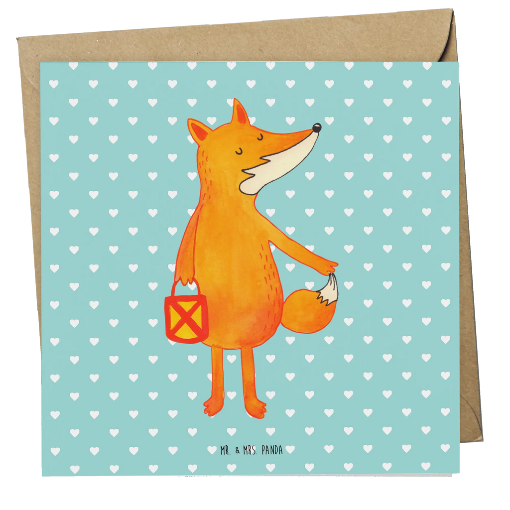 Deluxe Card Fox Lantern Einladungskarte, Geburtstagskarte, Karte, Glückwunschkarte, Hochzeitskarte, Hochwertige Grußkarte, Grußkarte, Klappkarte, Hochwertige Klappkarte, Fuchs, Sankt Martin, Laternenumzug, Liebeskummer Spruch, Laterne, Spruch trösten, Aufmuntern, Füchse, Cäsar Otto Hugo Flaischlen