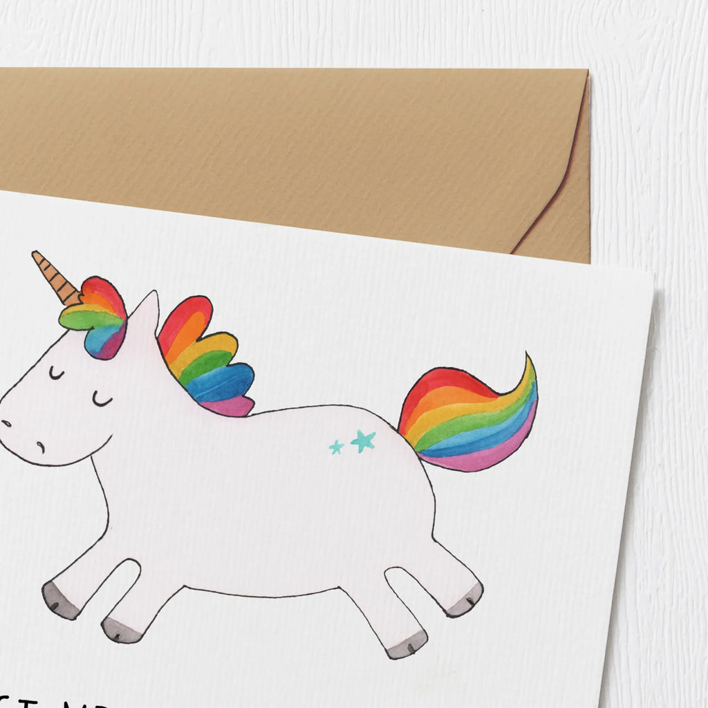 Deluxe Karte Einhorn Happy Karte, Glückwunschkarte, Hochzeitskarte, Geburtstagskarte, Klappkarte, Einladungskarte, Hochwertige Grußkarte, Hochwertige Klappkarte, Grußkarte, Einhorn, Einhörner, Einhorn Deko, Unicorn, spannend, Freude, Spaß, Lebensfreude, witzig, glücklich, fröhlich, Lächeln, Lachen