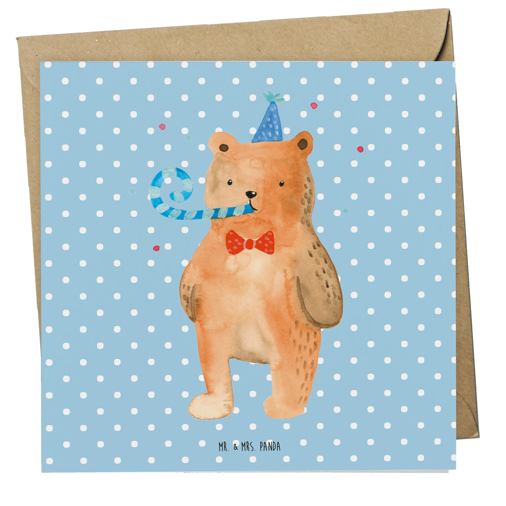 Deluxe Card bear Birthday Hochzeitskarte, Karte, Hochwertige Grußkarte, Einladungskarte, Hochwertige Klappkarte, Glückwunschkarte, Grußkarte, Klappkarte, Geburtstagskarte, Bär, Teddy, Teddybär, Alles Gute, Glückwunsch, Happy Birthday, Geburtstag