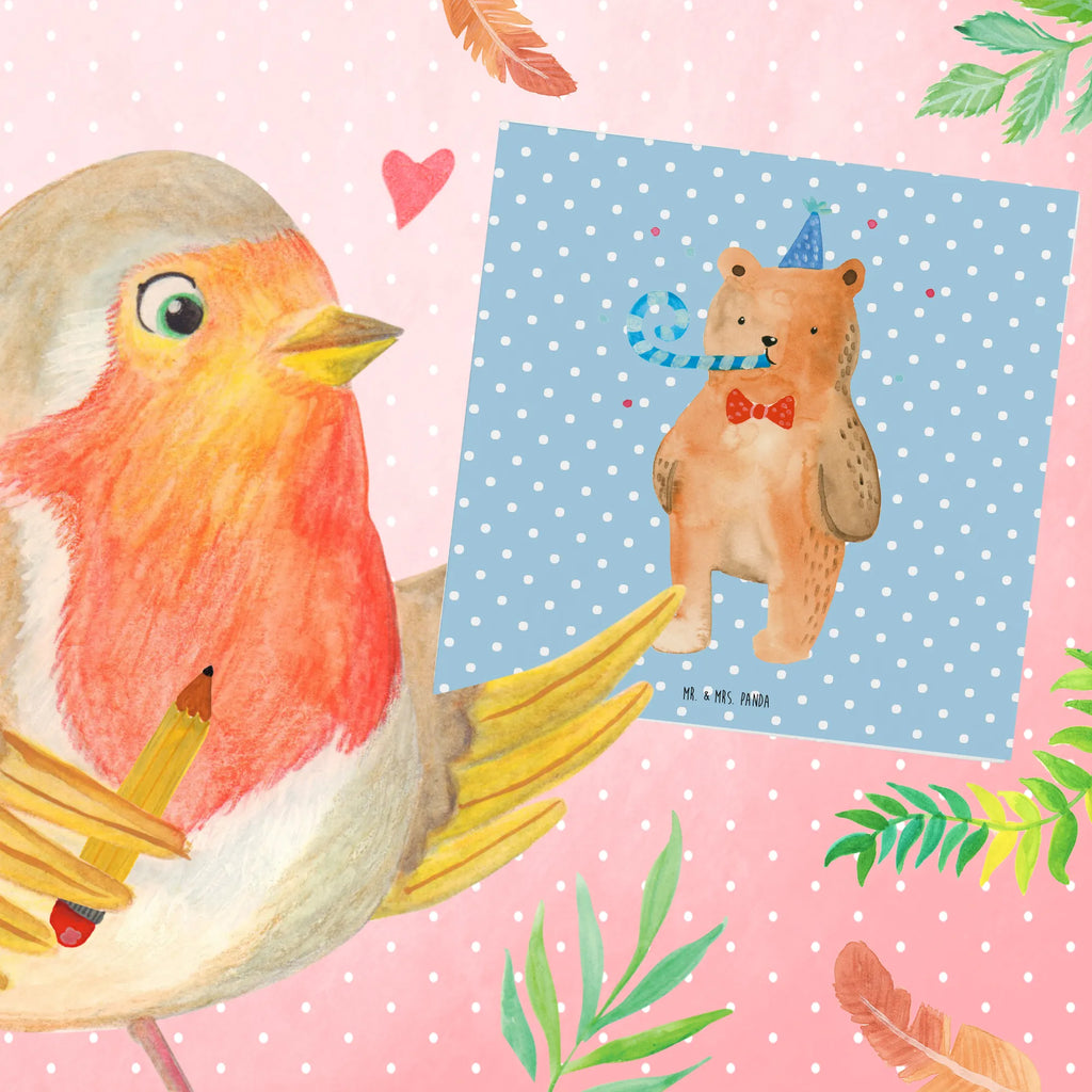 Deluxe Card bear Birthday Hochzeitskarte, Karte, Hochwertige Grußkarte, Einladungskarte, Hochwertige Klappkarte, Glückwunschkarte, Grußkarte, Klappkarte, Geburtstagskarte, Bär, Teddy, Teddybär, Alles Gute, Glückwunsch, Happy Birthday, Geburtstag