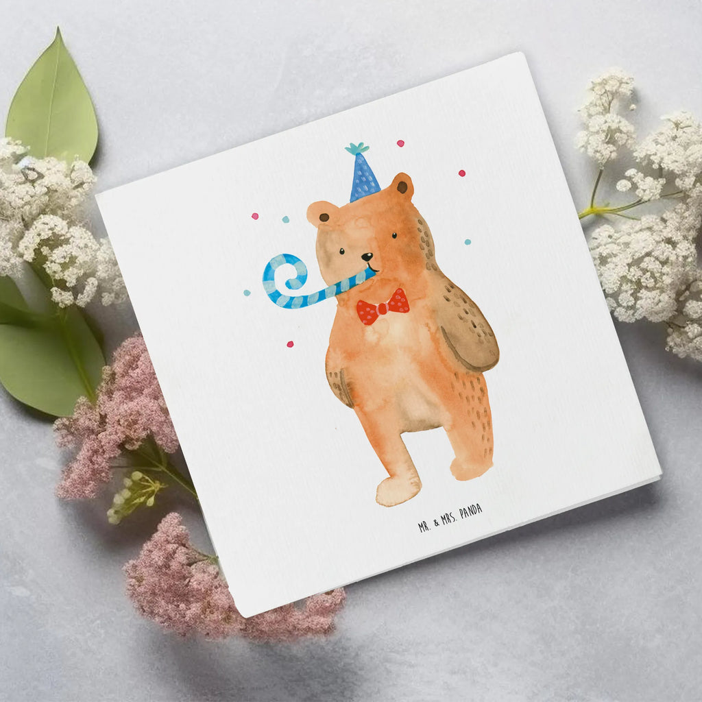 Deluxe Card bear Birthday Hochzeitskarte, Karte, Hochwertige Grußkarte, Einladungskarte, Hochwertige Klappkarte, Glückwunschkarte, Grußkarte, Klappkarte, Geburtstagskarte, Bär, Teddy, Teddybär, Alles Gute, Glückwunsch, Happy Birthday, Geburtstag