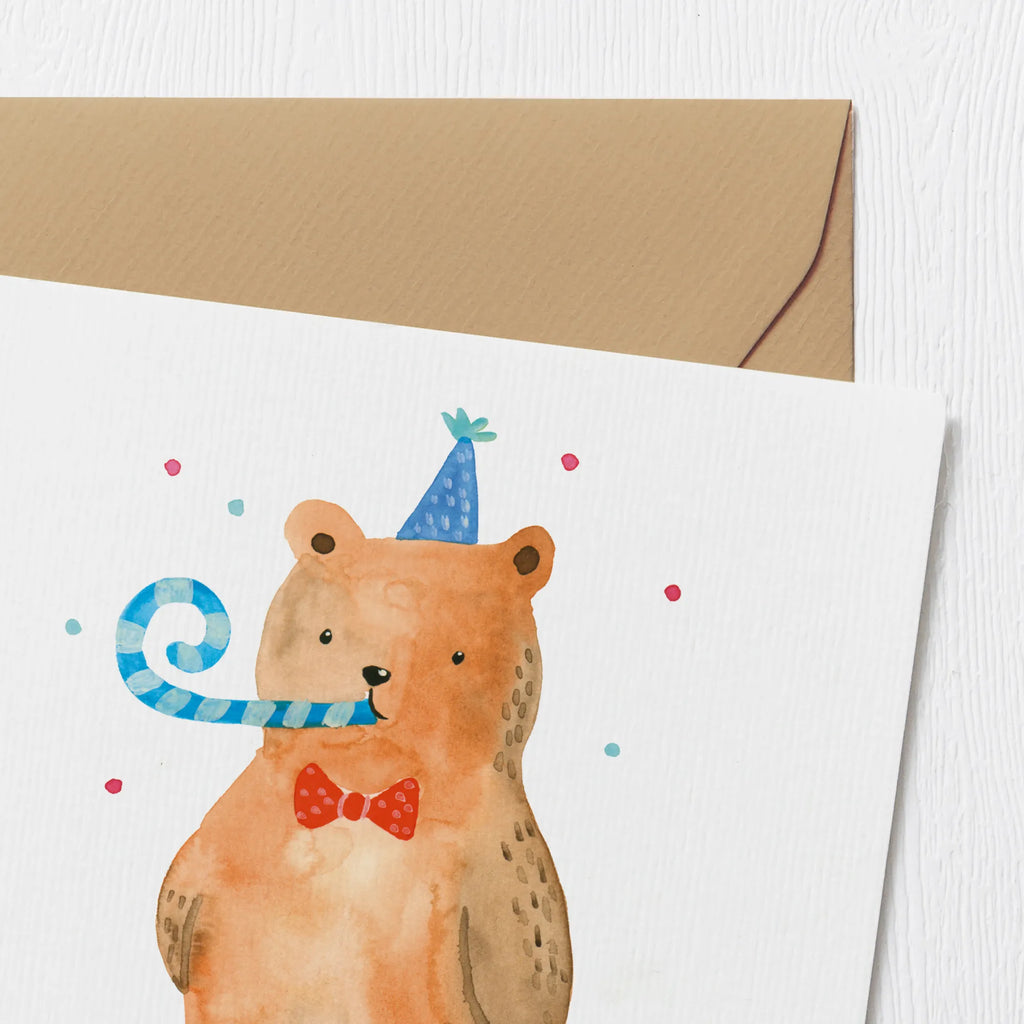 Deluxe Card bear Birthday Hochzeitskarte, Karte, Hochwertige Grußkarte, Einladungskarte, Hochwertige Klappkarte, Glückwunschkarte, Grußkarte, Klappkarte, Geburtstagskarte, Bär, Teddy, Teddybär, Alles Gute, Glückwunsch, Happy Birthday, Geburtstag